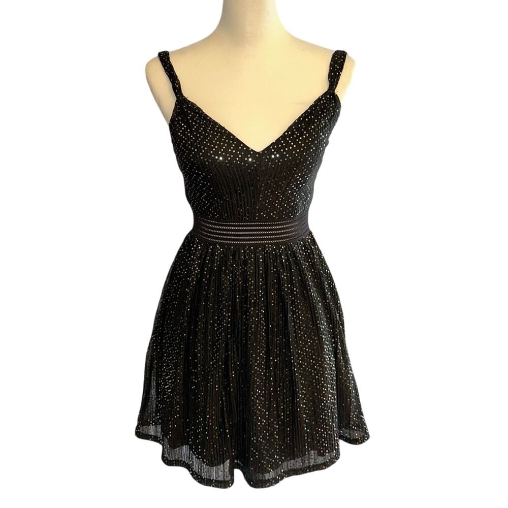 City Studio Dress Black and Silver Size 3